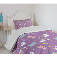 Unicorn Rainbows Baby Bedspread Set