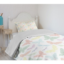 Butterfly Dragonfly Bedspread Set