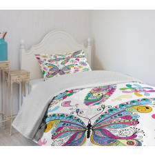 Paisley Dragonfly Bedspread Set