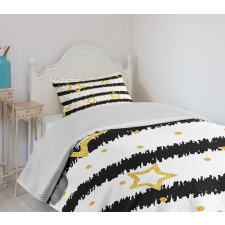 Dots Stripes Celebration Bedspread Set