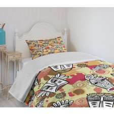 Aboriginal Masks Bedspread Set