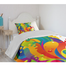 Rainbow Splash Bedspread Set