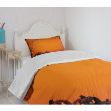 Halloween Pumpkin Scary Bedspread Set