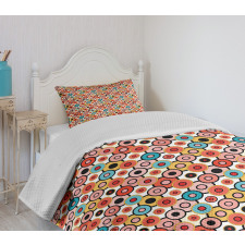 Retro Style Bubbles Bedspread Set