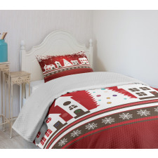 Winter Theme Tree Bedspread Set