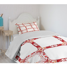 Modern Old Shapes Bedspread Set