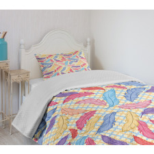 Colorful Checkered Bedspread Set