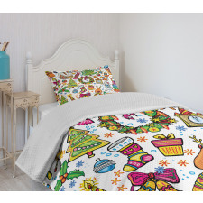 New Year Candies Bedspread Set