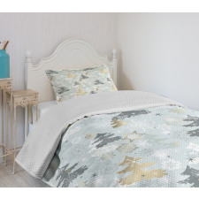 Retro Soft Pine Tree Bedspread Set