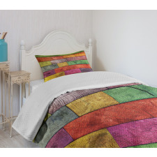 Rainbow Timber Art Bedspread Set