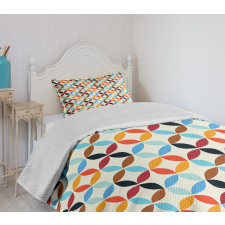 Bound Square Circle Bedspread Set