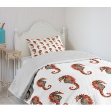 Pattern in Watercolors Bedspread Set