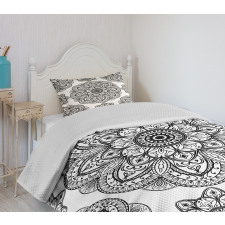 Ornate Mandala Patterns Bedspread Set