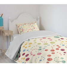 Retro Colorful Art Bedspread Set