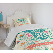 Inspirational Ornaments Bedspread Set