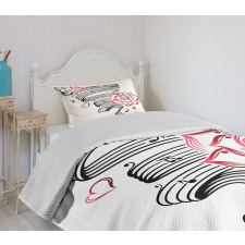 Language of Love Music Bedspread Set