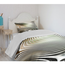 Circle Zebra Stripes Bedspread Set