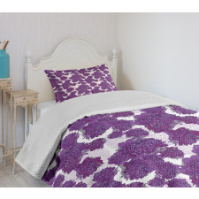 Allium Flower Petals Bedspread Set