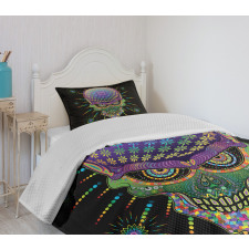 Halloween Mexico Skull Bedspread Set