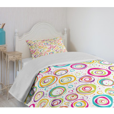 Kids Spiral and Dots Bedspread Set