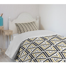 Triangle Shaped Lines Bedspread Set