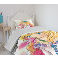 Manga Cartoon Artwork Bedspread Set