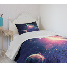 Outer Space Mars Planets Bedspread Set