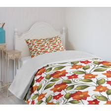 Boho Herbs Lily Nature Bedspread Set