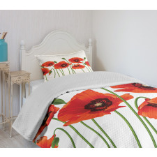 Pastoral Flowers Botany Bedspread Set