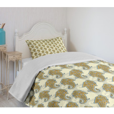 Boho Culture Leaf Bedspread Set