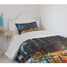 NYC Midtown Skyline Bedspread Set