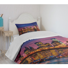 NYC with Neon Bedspread Set