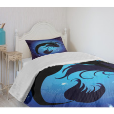 Aquatic Girl Mermaid Bedspread Set