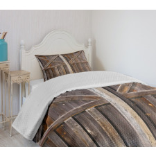 Old Wooden Warehouse Bedspread Set