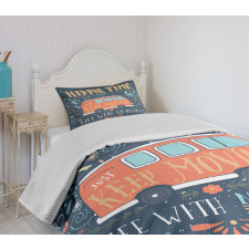 Hippie Words Bedspread Set