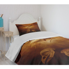 Hawk Eagle Face Claws Bedspread Set