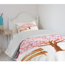 Blooming Cherry Tree Bedspread Set