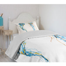 Jellyfish Exotic Sea Bedspread Set