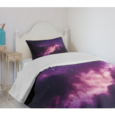 Stars Dark Night Sky Bedspread Set