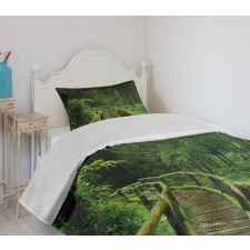 Tropical Thailand Forest Bedspread Set