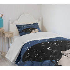 Dreamy Girl Words Bedspread Set