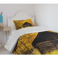 Farmhouse in Aspen Tree Bedspread Set