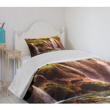 Waterfall Forest Trees Bedspread Set