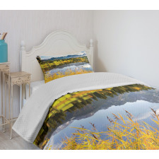 Country Scene and Lake Bedspread Set