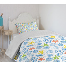 Marine Themed Starfish Bedspread Set