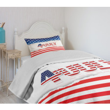 Patriotic Pattern Bedspread Set