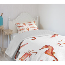 Underwater Sea Ocean Bedspread Set