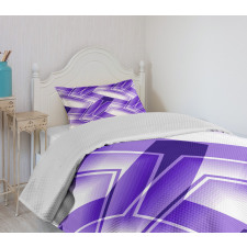 Trippy Digital Shapes Bedspread Set