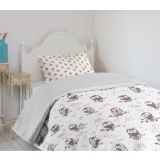 Owls on the Branch Bedspread Set