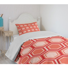 Hexagonal Comb Tile Bedspread Set